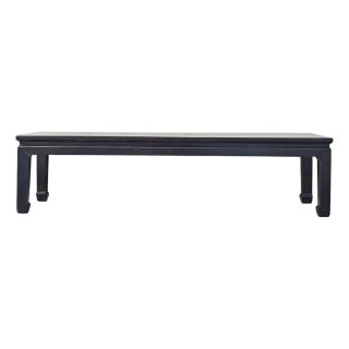 82" Long Vintage Solid Elm Bench For Sale