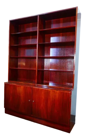 Danish Bookshelve in Rosewood by Poul Hundevad for Hundevad & Co, 1960