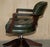 Vintage Chesterfield Captain's Chair in Bottle Green Tufted Leather For Sale - Image 17 of 18