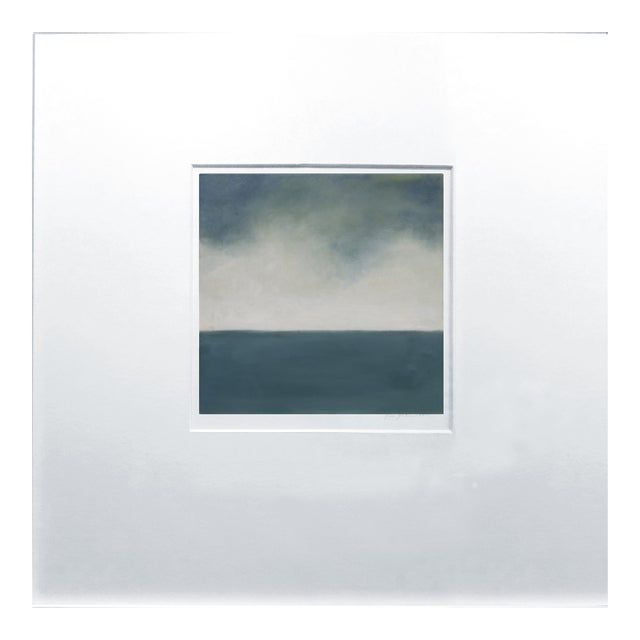 Contemporary Abstract Pigment, Beeswax & Resin on Canvas Paper "Kumo 4" by Janise Yntema For Sale