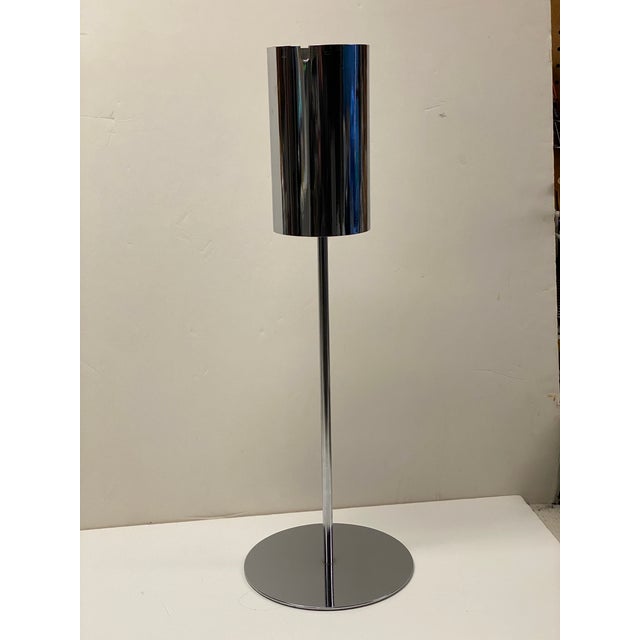 1960s Hugh Acton Chrome Ash Stand For Sale - Image 5 of 5