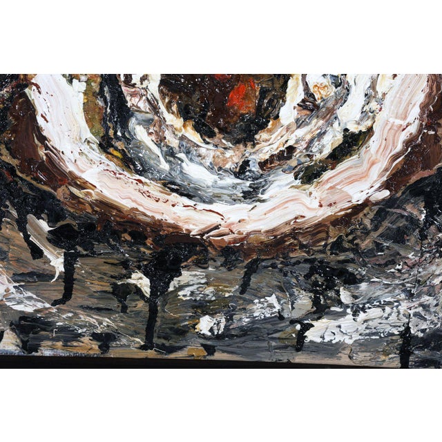 Mid-Century Scandinavian Abstract Painting For Sale - Image 4 of 6