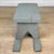 Early 20th Century Antique Primitive Farmhouse Gray Slat Bottom Milking Stool For Sale - Image 5 of 9