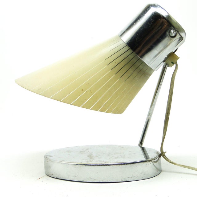 Bedside Table Lamp from Drupol, Former Czechoslovakia, 1950s For Sale - Image 11 of 18