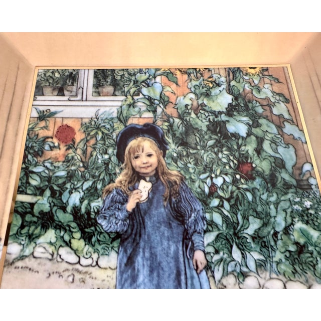 1980s Artis Orbis Porcelain Plate by Carl Larsson for Goebel, 1989 For Sale - Image 5 of 9