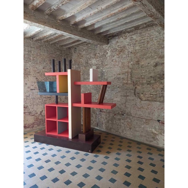 Liana Bookcase by Ettore Sottsass for Meccani Arredamenti, 1985 For Sale - Image 6 of 7