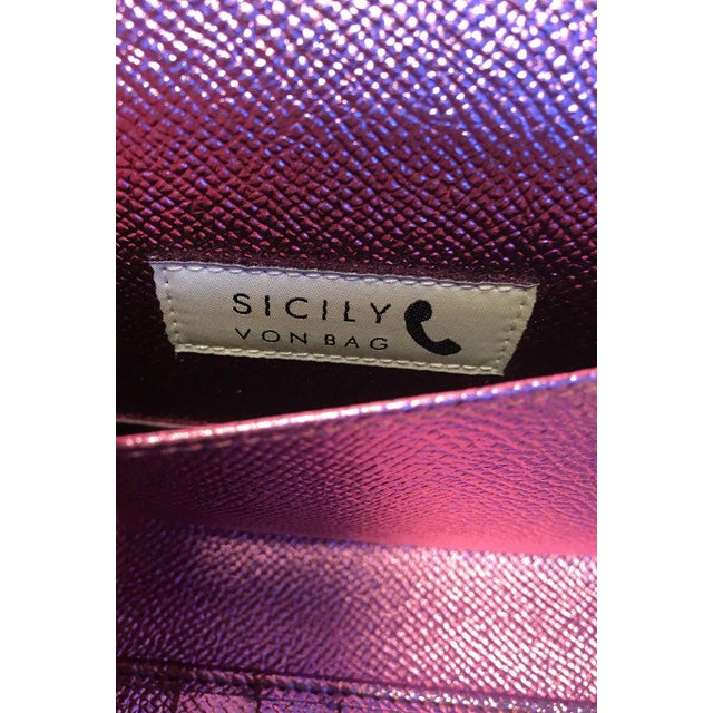 Metal Dolce and Gabbana Pink Sicily Von Wallet Cell Phone Clutch Purse For Sale - Image 7 of 10
