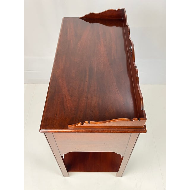 Vintage Hickory Chair Colonial Chippendale Style Mahogany Server For Sale - Image 11 of 18