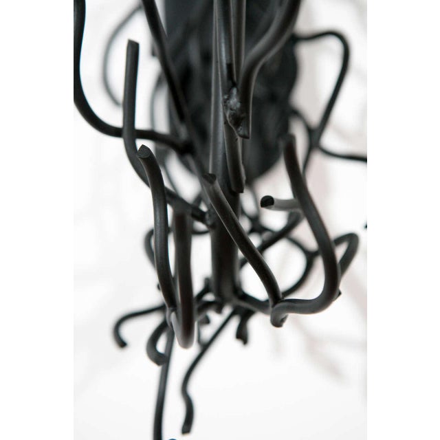 Faux Coral Black Single Arm Sconces - a Pair For Sale In Los Angeles - Image 6 of 7