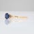 2020s Natural Ceylon Sapphire Solitaire Ring: Solid 14k Gold, 5mm Round Fine Jewelry, Size 6.75 For Sale - Image 5 of 8