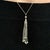 Natural Finely Faceted Quality Diamond Necklace 18k Gold Tassel Pendant 19" Women Certified $3,000 820700 This is a Unique...