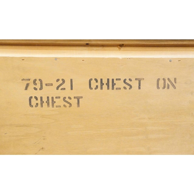 Permacraft / Sanford Solid Cherry Early American Traditional 40" Chest on Chest 79-21 For Sale - Image 12 of 12