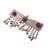 Afghan-inspired hair clip, metal and crystal, 1950s - Asia Type: Hair clip Style: Afghan, Kuchi Period: 1950s Material:...