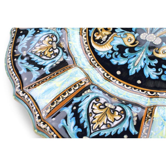 Blue Dolphins Plate by deBlona For Sale - Image 4 of 9