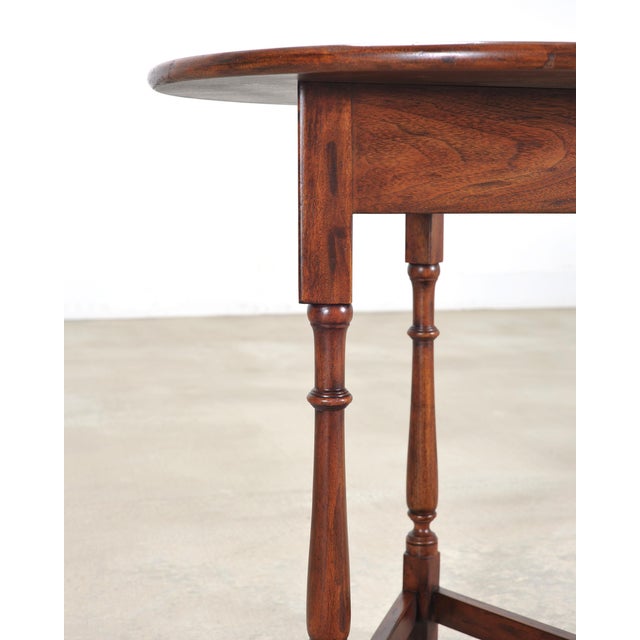 2000 - 2009 Ralph Lauren Country English Style Walnut Cricket Pub Table For Sale - Image 5 of 18