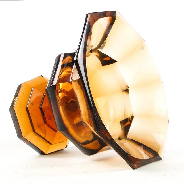 Glass Art Nouveau Bowl from Moser, 1890s For Sale - Image 7 of 13