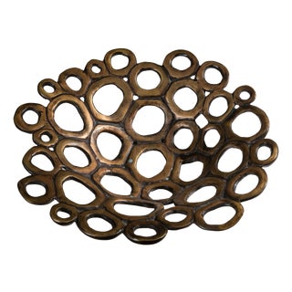 Vintage Brass Fruit Bowl, 1960s For Sale