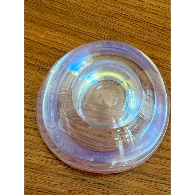 1950s 1950s Mid-Century Modern Swedish Opalescent Art Glass "Selena" Bowl by Sven Palmqvist for Orrefors For Sale - Image 5 of 6