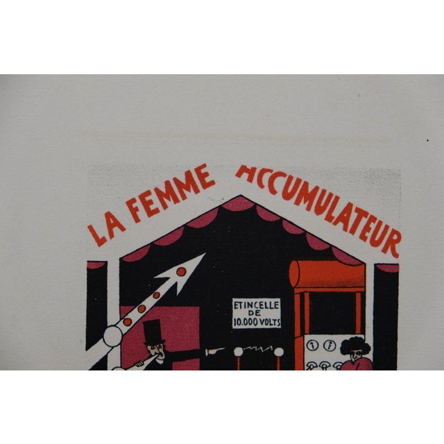 Lucien Boucher, La femme accumulateur, Lithograph For Sale - Image 5 of 6