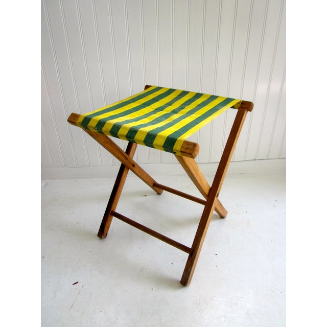 Folding Wood Camping Stool Chairish