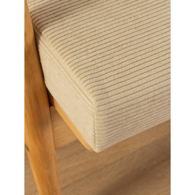 Beige Solid Ash Armchair, 1960s For Sale - Image 8 of 9