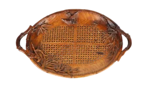 Art Deco Indochina Sculpted Tray, 1930s