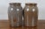 Late 19th Century Antique Ap Donaghho Salt Glaze Cobalt Stoneware Crocks Canning Jars- Set of 2 For Sale - Image 5 of 12
