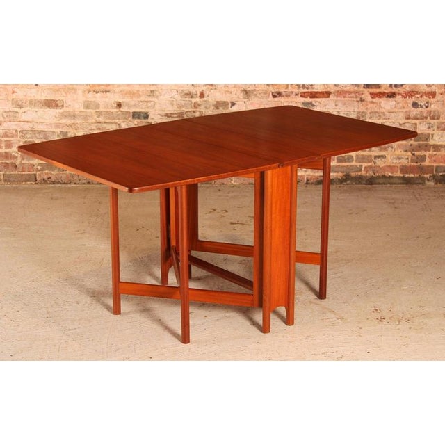 Mid-Century Drop Leaf Dining Table from McIntosh, 1970s For Sale - Image 3 of 12