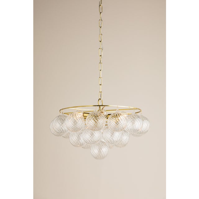 2020s Mitzi Mimi 22.5 in. 6 Light Chandelier in Aged Brass Finish For Sale - Image 5 of 9
