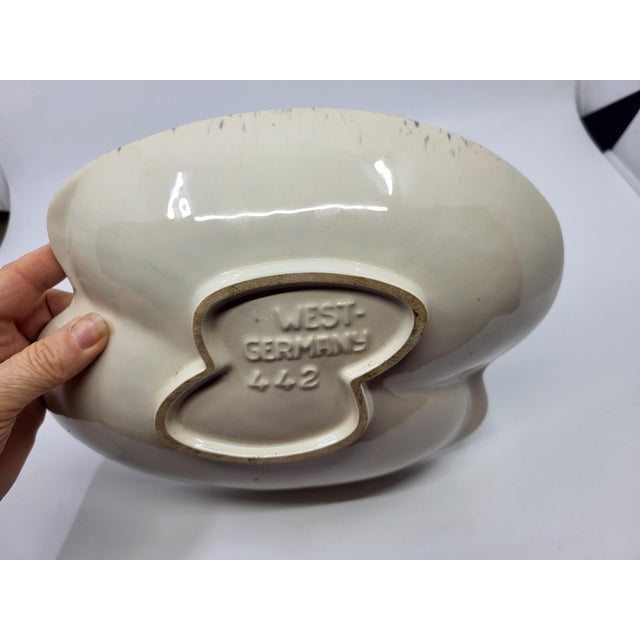 1970s Large Vintage West German Glazed Ceramic Trinket Tray, 1970s For Sale - Image 5 of 11