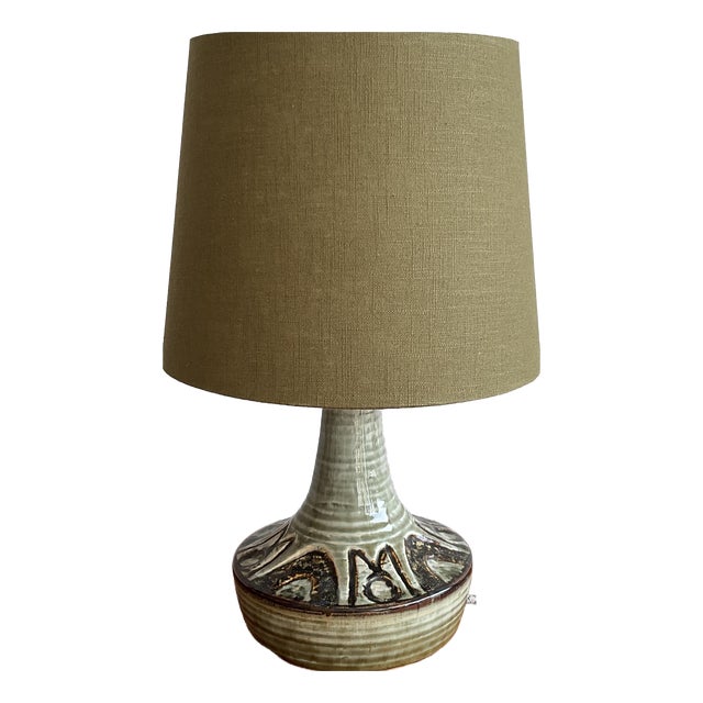 Danish Ceramic Table Lamp by Arne Finne & Noomi Backhausen for Søholm Keramik, Denmark, 1960s For Sale