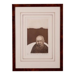 Ron Kowalke - Cape Cod Personage Etching For Sale