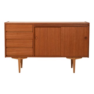 Swedish Sideboard with Writing Desk, 1960s For Sale