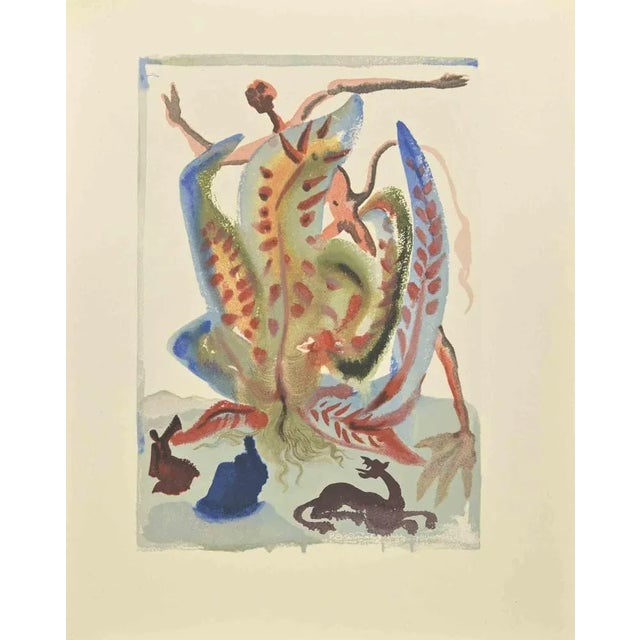 Salvador Dalí, Gluttony, Woodcut, 1963 For Sale - Image 4 of 4