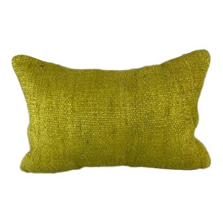 16 x 24 Hemp Pillow Turkish Cushion Natural Green Pillow Cushion Cover For Sale