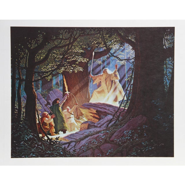 Gandalf the White by Brothers Hildebrandt, American (1939) Date: Circa 1979 Lithograph, signed and numbered in pencil...