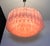 Pink Large Pink Etched Murano Glass Tube Chandelier, 1990s For Sale - Image 8 of 18
