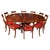 Vintage 20th Century Jupe Dining Table & Chairs from William Tillman, 1980s, Set of 11 For Sale - Image 16 of 16