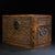 Asian Hand-Carved Wooden Treasure Box With Brass Hardware & Dragon Motif For Sale - Image 3 of 9
