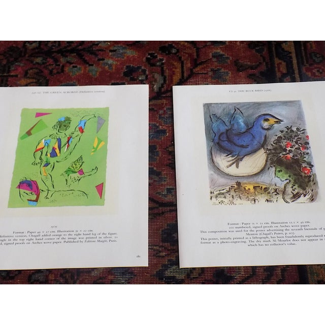 This set of nine (9) vintage mid 20th century iconic modernist images was created by the world famous artist Marc Chagall...