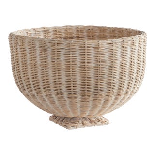 Charleston Rattan Footed Bowl For Sale