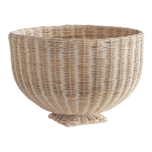 Charleston Rattan Footed Bowl