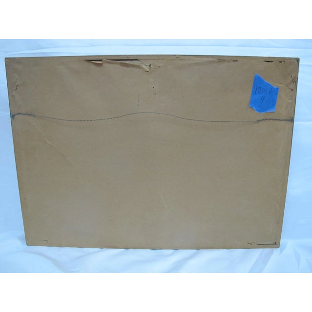 18th Century Antique Sailboats by the Waterfront Optica Print For Sale - Image 5 of 6