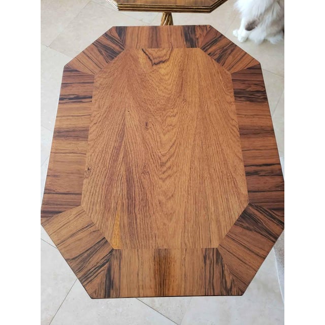 2000 - 2009 Custom Ordered Pair of Elegant Ej Victor Rosewood Side Tables With Original Ej Victor Hang Tag For Sale - Image 5 of 10