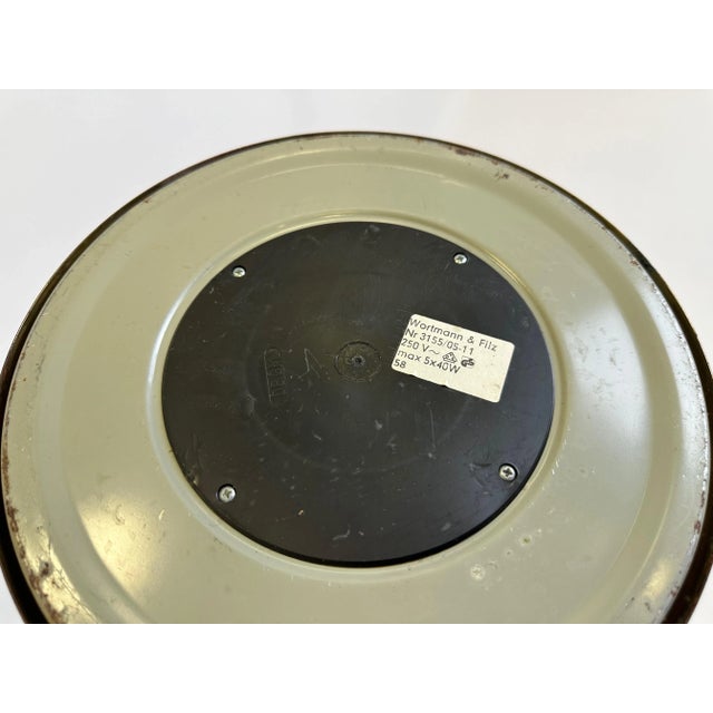 Gold Dome Floor Lamp from Wortmann & Filz, 1980s For Sale - Image 8 of 10