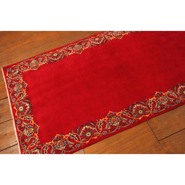 Middle Eastern Hand-Knotted Wool Runner Rug For Sale - Image 6 of 10