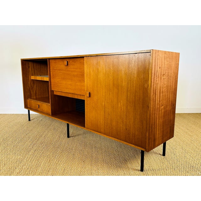 Tall Scandinavian Teak Sideboard, 1960s For Sale - Image 14 of 18