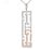 Mid 20th Century 14k 2 Tone White Rose Gold Diamond Oriental Station Necklace For Sale - Image 4 of 4