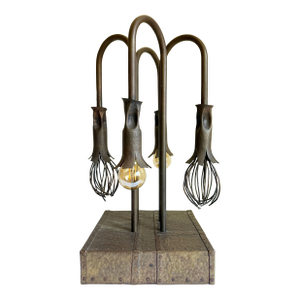 1940s Bronze Biomorphic Table Lamp