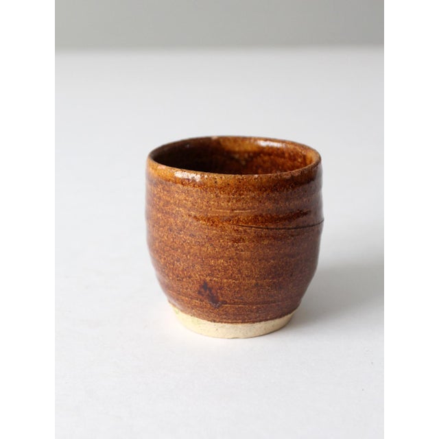 Vintage Studio Pottery Cup Vase For Sale - Image 4 of 9